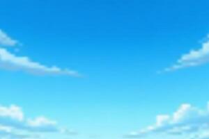 Sky and Fluffy Clouds. Bright blue sky with fluffy white clouds. Sky Background concept. vector