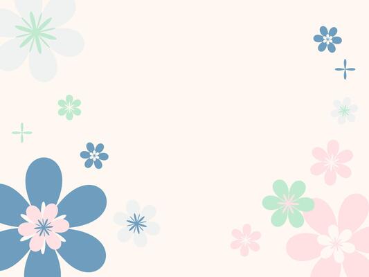 blossom flower in pastel color on banner background
