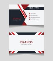 red visit cards with color variation vector
