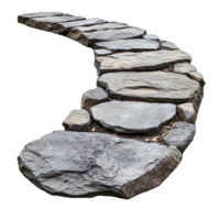 Rustic Stone Path on transparent background png