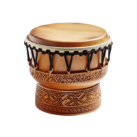 Small hand drum isolated on transparent background png