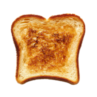 slice of toast isolated on transparent background png