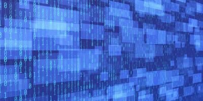 Digital data technology concept. Blue futuristic cyberspace. vector