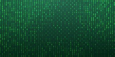 Digital data technology concept. Green cyberspace vector