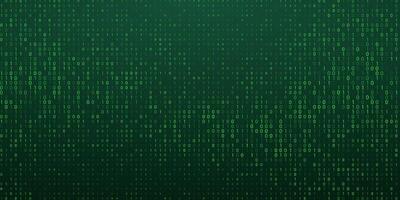 Digital data technology concept. Green futuristic cyberspace. illustration. vector