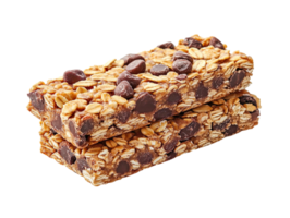 Stack of granola bar isolated on transparent background png