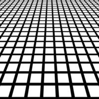Geometric black grid, white background, perspective pattern, abstract modern backdrop vector