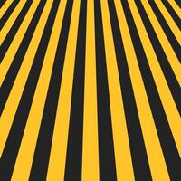 Abstract warning stripes perspective, dynamic yellow black industrial hazard pattern vector