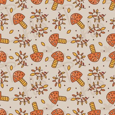 A summer pattern of flowers and doodles. Simple modern drawing. Floral.