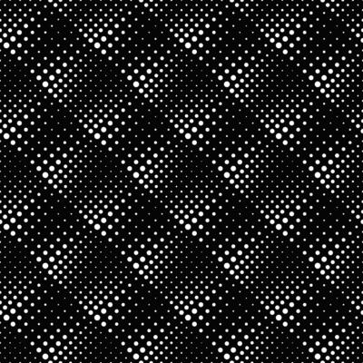 Geometrical seamless black and white dot pattern background design