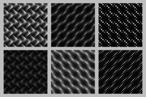 Geometrical diagonal square pattern background design collection vector