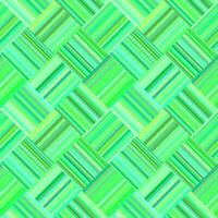 Green abstract repeating diagonal striped tile mosaic pattern background - wall design vector
