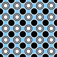 Abstract seamless circle pattern design background - colored graphic vector