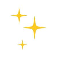 a yellow star blink on a white background vector