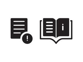 information icon book with a question mark black design vector