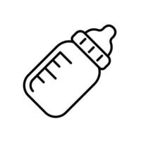 baby bottle icon outline vector