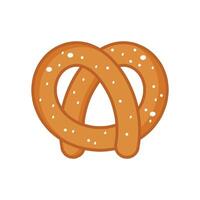 a pretzel design on a white background vector
