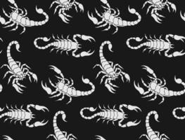 scorpion seamless pattern vector
