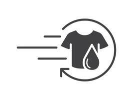 a shirt with a drop of water on it vector