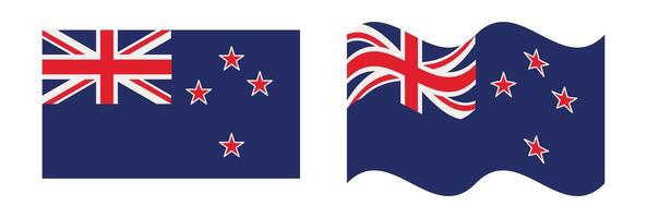 new zealand flag illustration vector