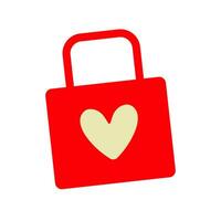 VHeart shaped lock symbol representing love and security in digital communication vector