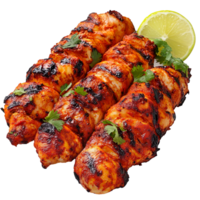 Tasty chicken tandoori isolated on a transparent background png