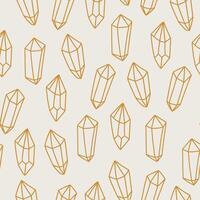 Seamless pattern with crystal vector