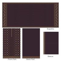 digital border motif design art vector