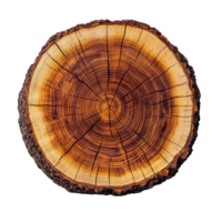 Tree slice circle sign isolated on transparent background png
