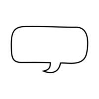 speech bubble icon over white background, line style, ilustration. vector