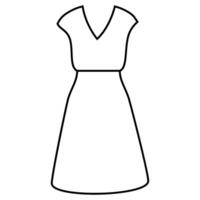 dress icon on white background. illustration for design and web. vector