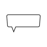 speech bubble icon over white background, line style, ilustration design. Sign or symbol. vector