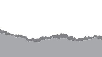 Abstract white and gray color background with torn paper, vector