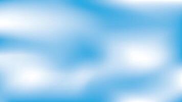 Beautiful clouds, abstract white and blue color gradient background vector