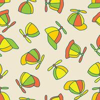 Propeller cap Seamless Pattern Background for Surface Print Fabric Fashion Wrapping vector