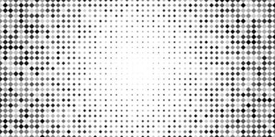 Diamond primitive pattern, Cyber matrix optical pixel pattern. Square dot gradient background. Geo disperse bubble fade. Digital halftone geometric gradient. Rhombus fade vintage change patern vector