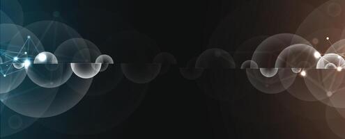 abstract background with sound waves and light vector