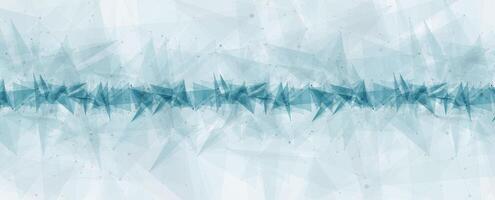 a blue and white abstract background with triangles vector