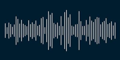 Minimal sound wave banner design background vector
