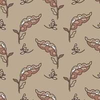 Delicate Leaf Seamless Pattern vector