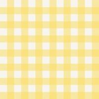 Yellow Gingham Seamless Pattern vector
