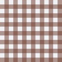 Brown Gingham Seamless Pattern vector
