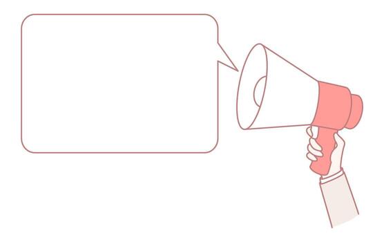 un megáfono es un esencial herramienta para anuncio y comunicación en varios ajustes vector