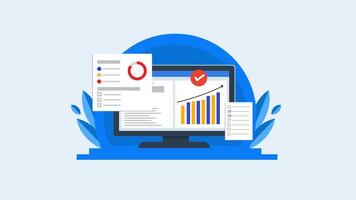 SEO Analytics Optimized Search Performance vector