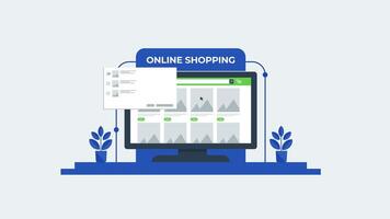 E-commerce checkout. method checkout options for online shopping vector