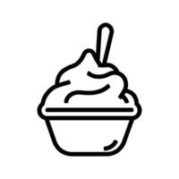 The Minimalist Ice Cream Icon vector