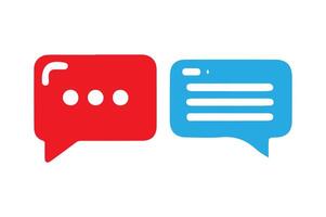 Chat bubble icon set. vector