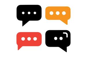 Speech bubbles on white background. vector