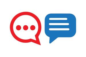 Speech bubble icon. vector