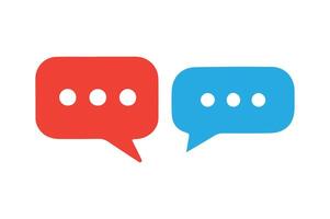 Speech bubble icon on a white background. vector